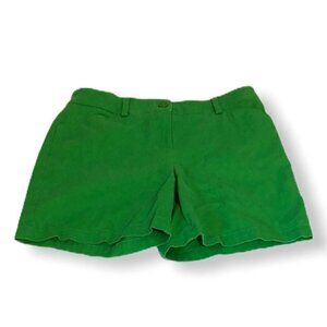 Jones New York Shorts Stretch Womens 4 Green Flat Front Pockets Casual Summer